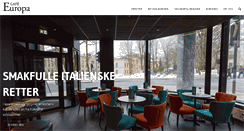 Desktop Screenshot of cafe-europa.no